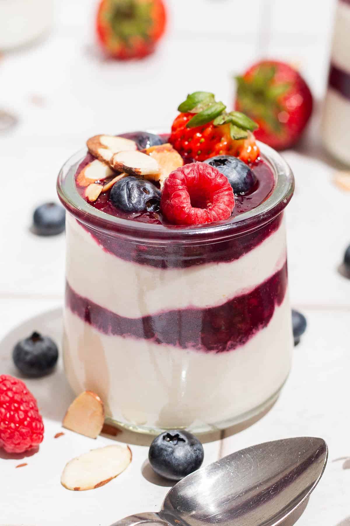 BREAKFAST - Lemon Yogurt Parfaits with Berry Compote