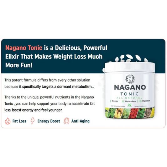 Nagano Tonic – The Potent Eastern Elixir That Melts Stubborn Fat